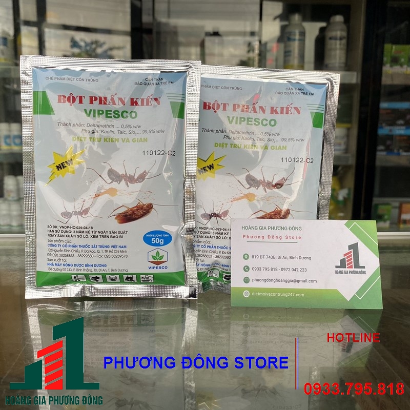 Thuốc diệt kiến dạng bột, bột phấn kiến VIPESCO