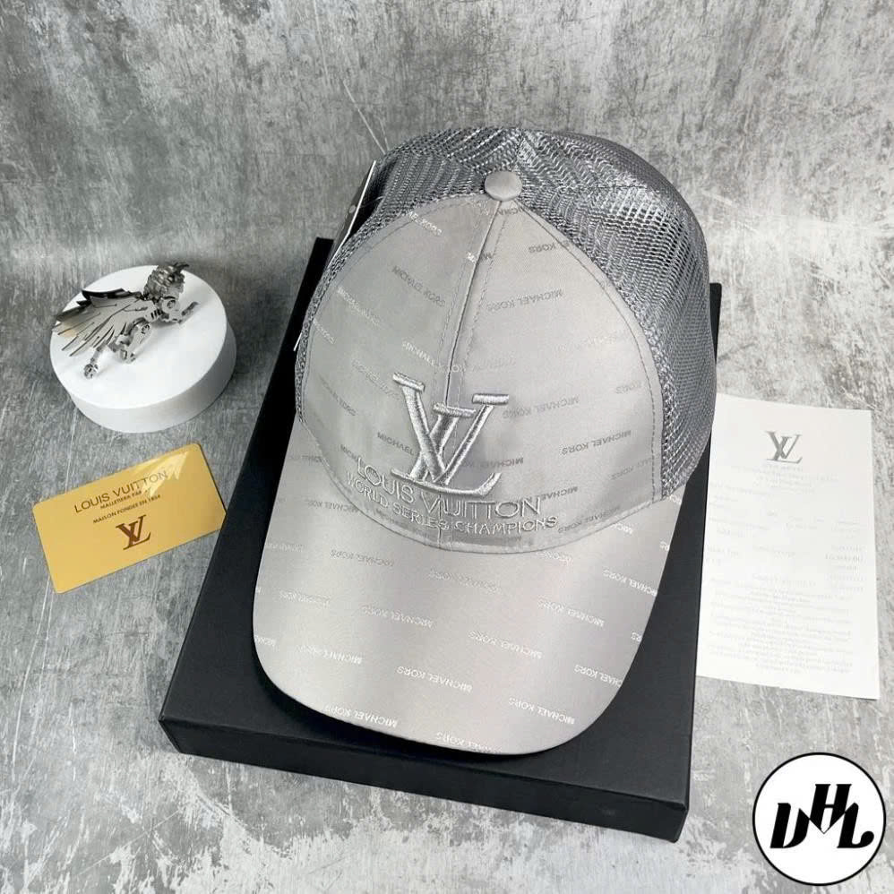 NÓN MŨ LƯỠI TRAI LOGO LV HỌA TIẾT IN BÓNG CỰC ĐẸP