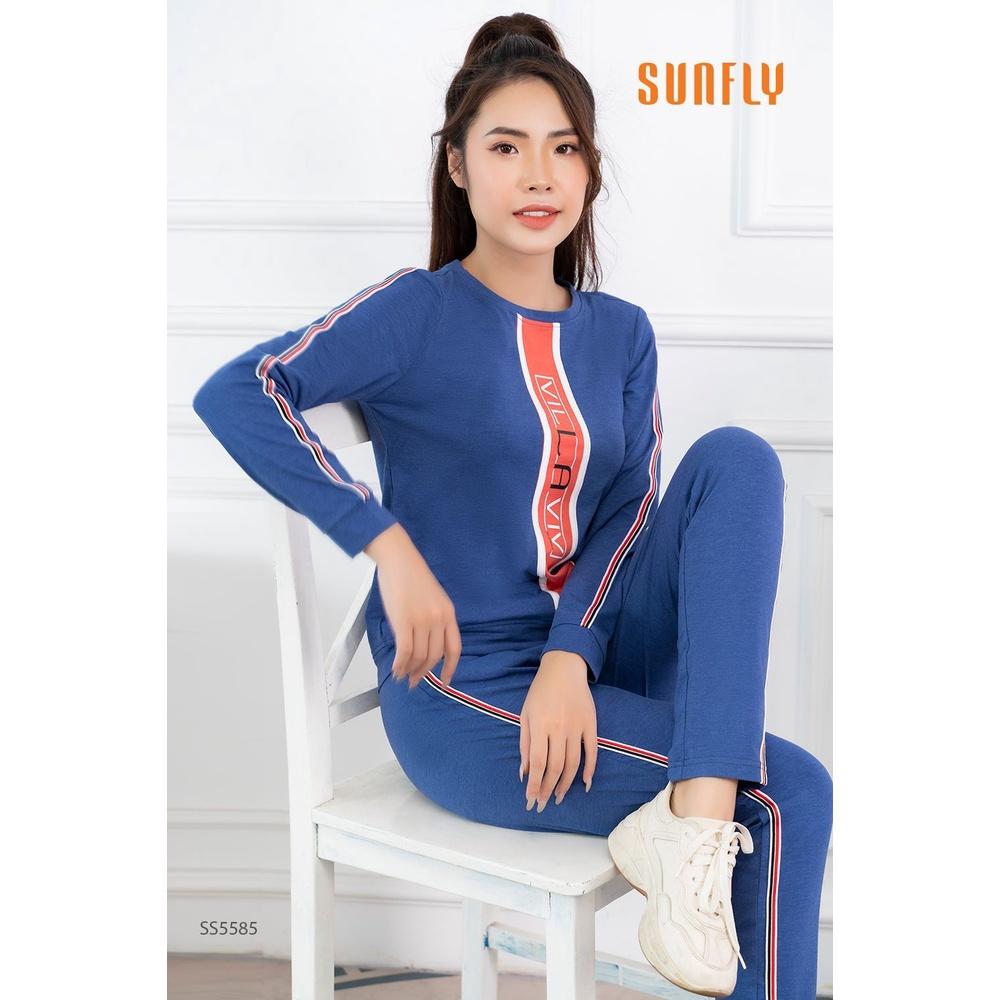 SS5585 BỘ THỂ THAO COTTON ÁO DÀI QUẦN DÀI