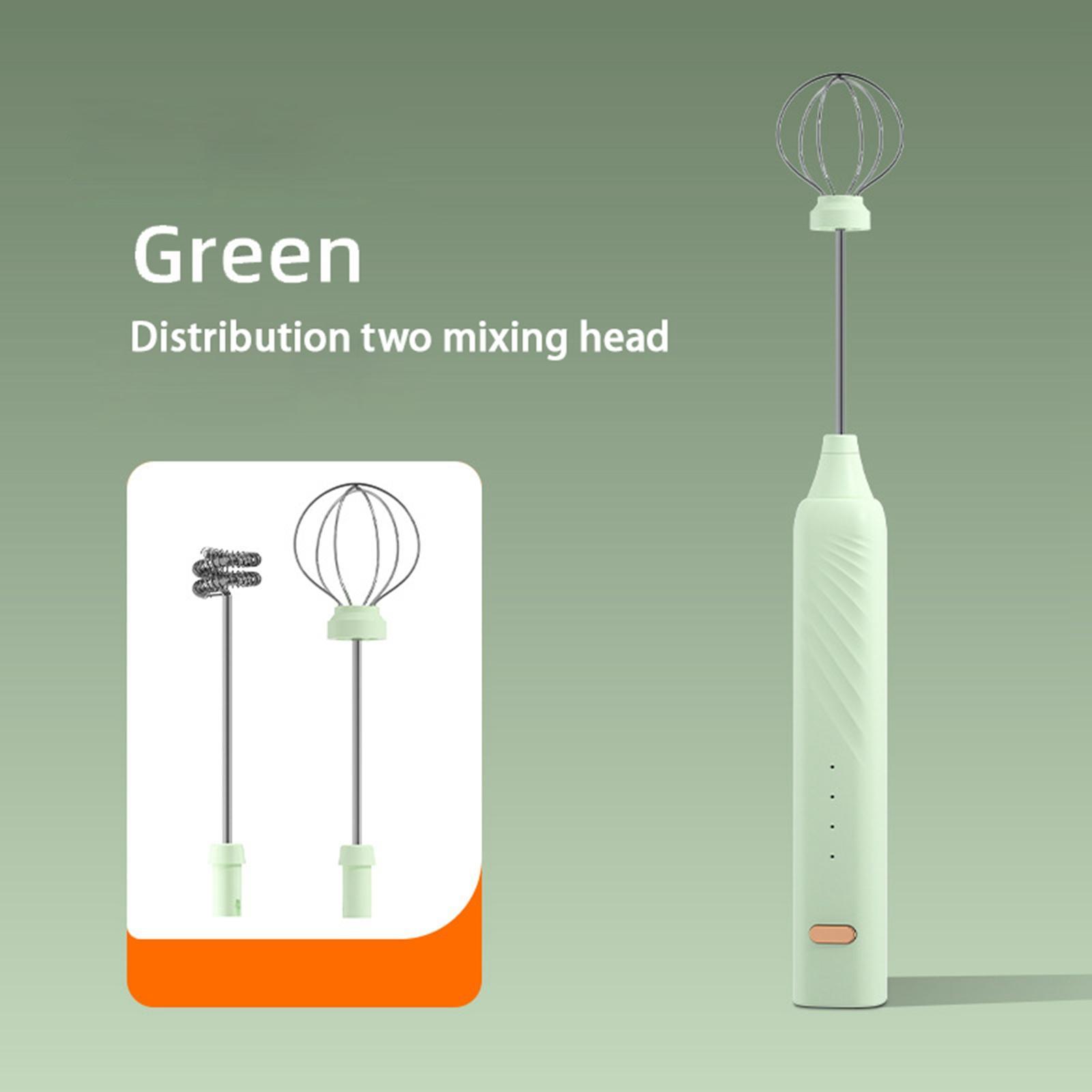 Milk Frother Egg Beater Stainless Steel Mixing Head for green