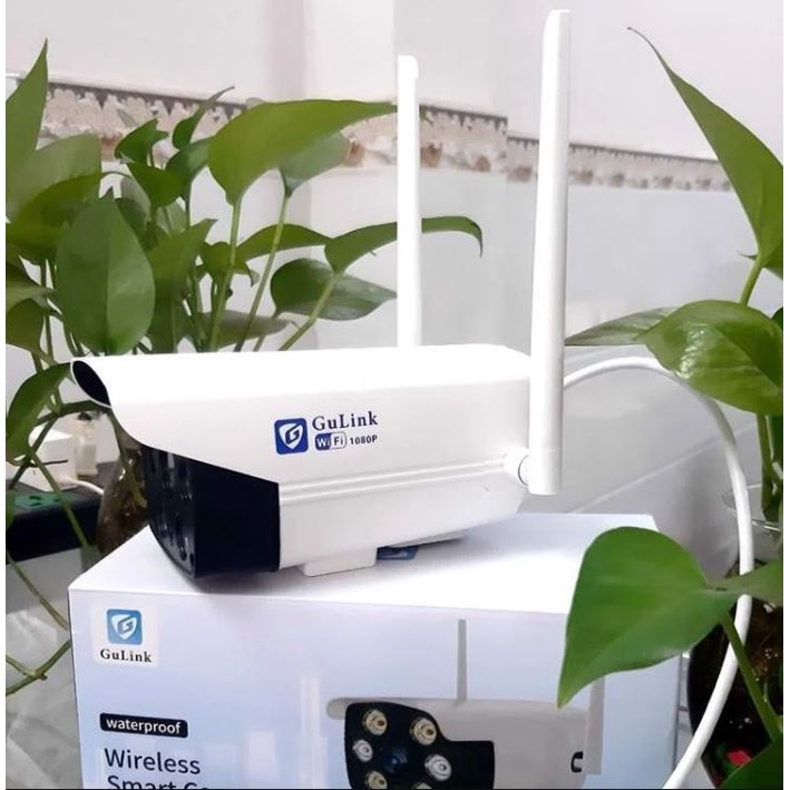 Camera IP Wifi 2.0Mps Thân Ngoài Trời Chống Nước GULINK GLT506 6 LED - Hàng Chính Hãng