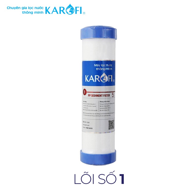 Lõi Lọc RO KAROFI Số 1 - PP 5 Micron