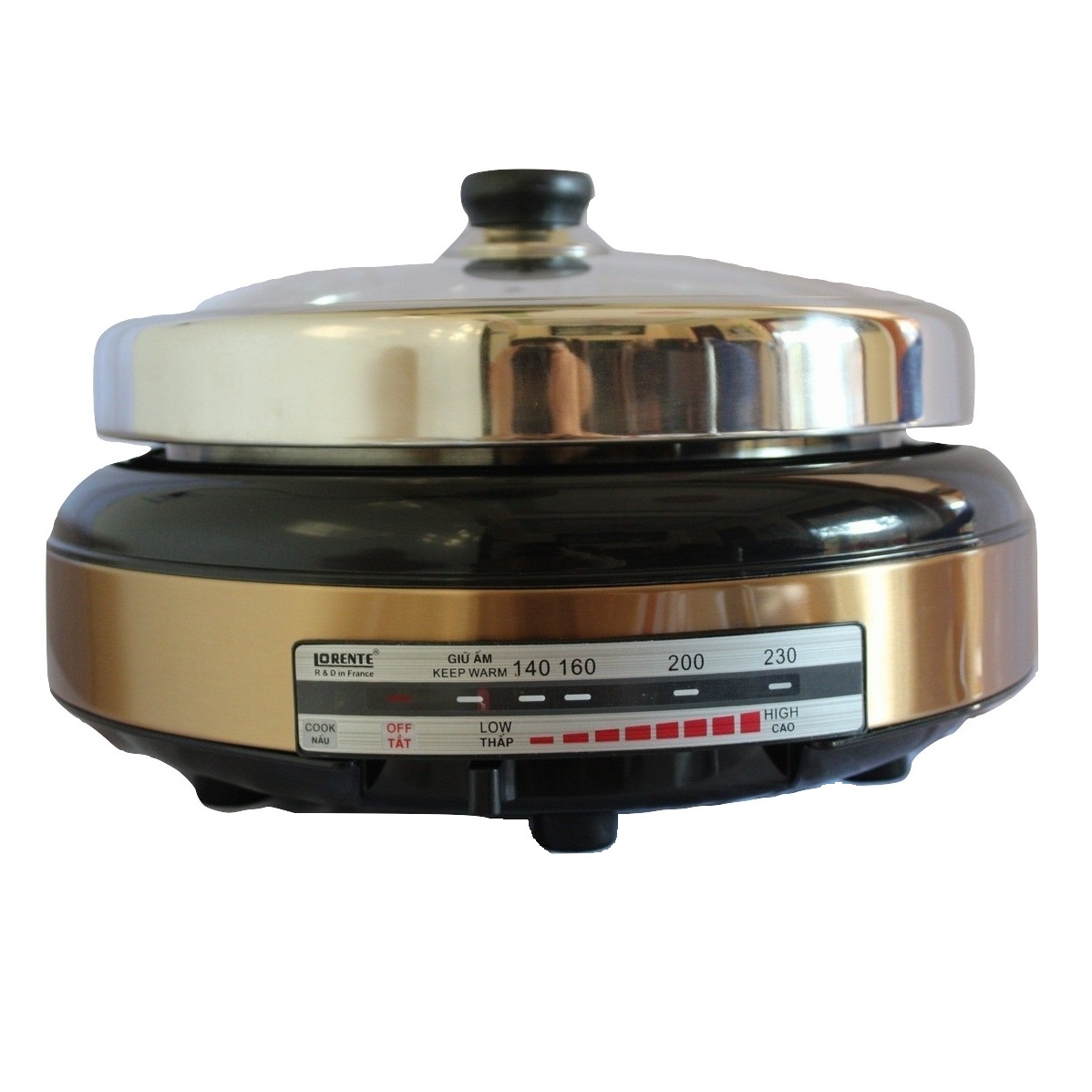 Nồi Lẩu Nướng Điện Đa Năng Lorente LT-780 - Màu Ngẫu Nhiên - Chính Hãng