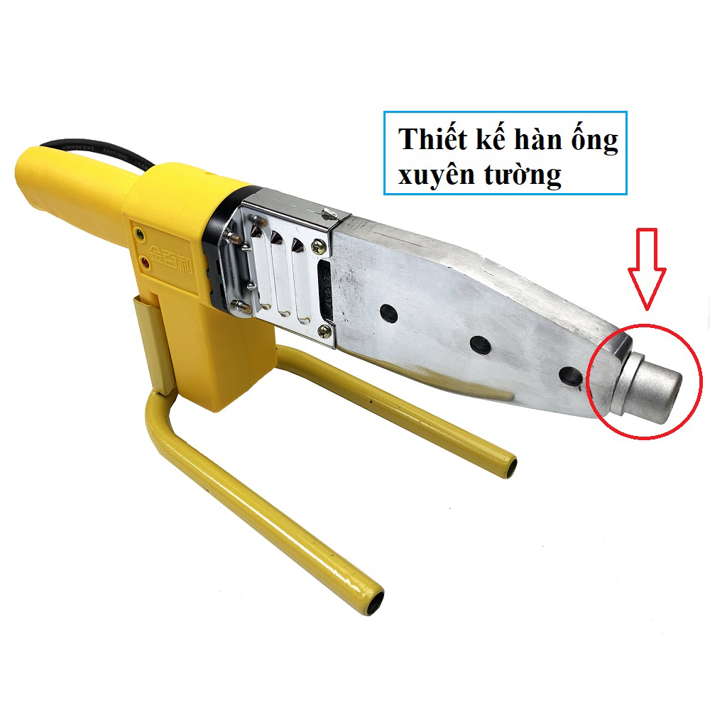 Máy hàn nhiệt, hàn đa năng các loại ống nhựa chịu nhiệt PP-R, PE, PPC, công suất 600W, tản nhiệt mang cá, Tự động chỉnh nhiệt, đầu hàn 20-25-32mm