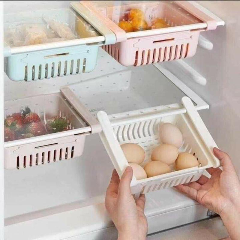 KHAY - RỔ KẸP TỦ LẠNH KÉO DÀI SIÊU TIỆN LỢI ( TỔNG KHO GIA DỤNG GIÁ GỐC )