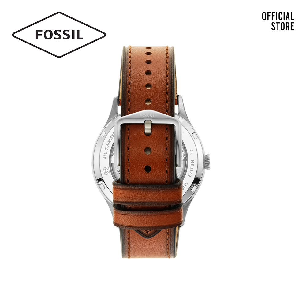 Đồng hồ nam FOSSIL Forrester dây da ME3179 - màu xanh dương