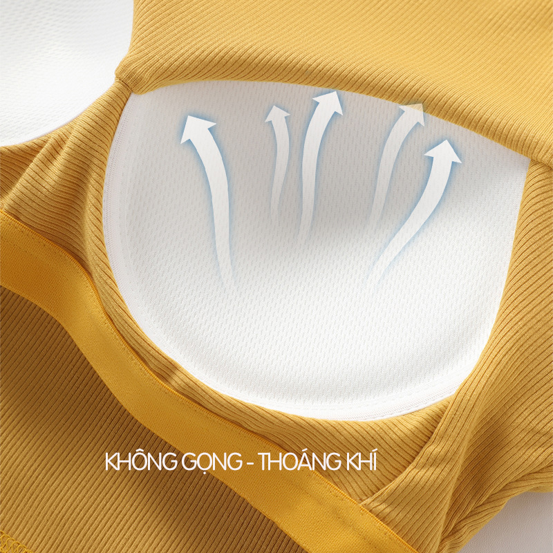 Áo Ba Lỗ Croptop Có Đệm Ngực Cotton Cao Cấp, Áo Sát Nách Thun Co Giãn Thoáng Khí CT013 đã được tạo
