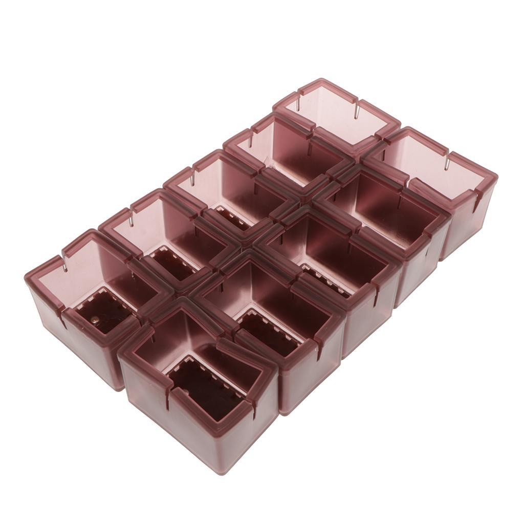 10x Chair Leg Caps Cover Rectangle Protectors