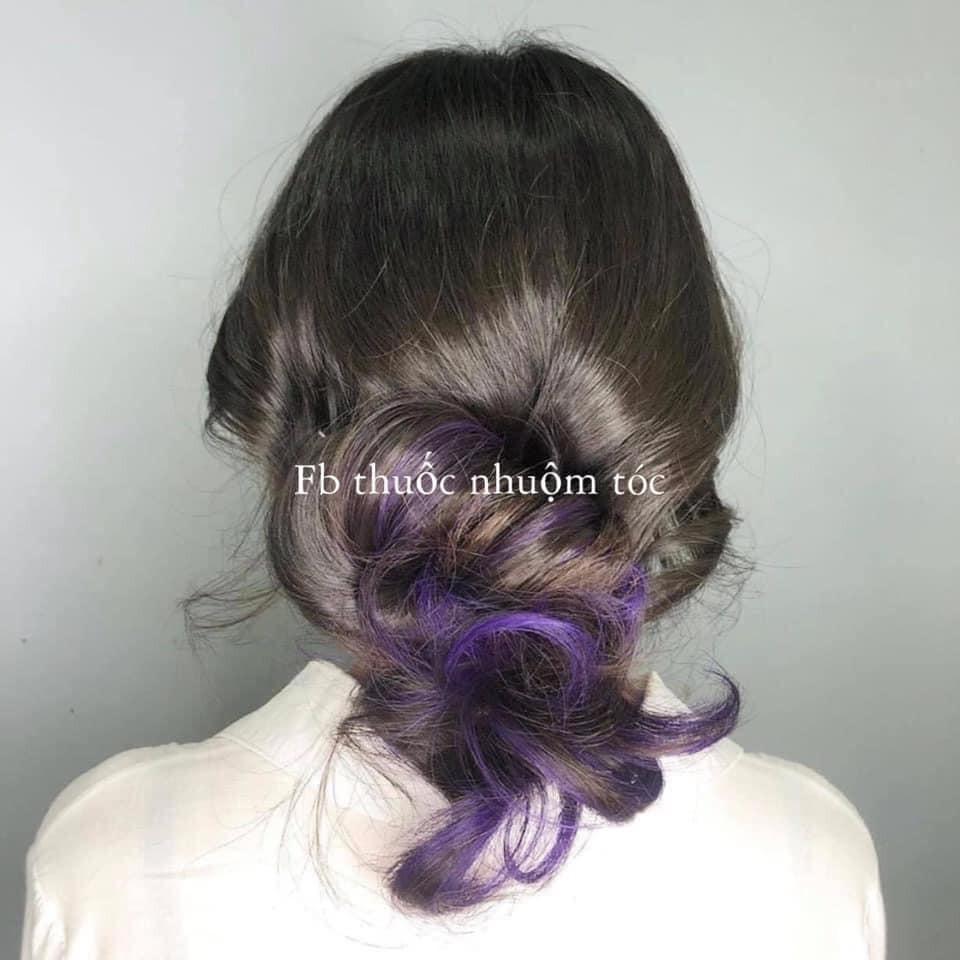Combo nhuộm màu tím kèm oxi