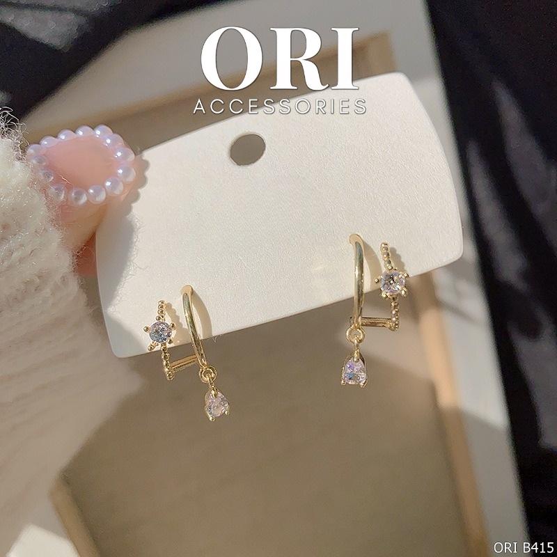 Bông tai nữ đính đá Artemis độc đáo thời trang ORI ACCESSORIES B415