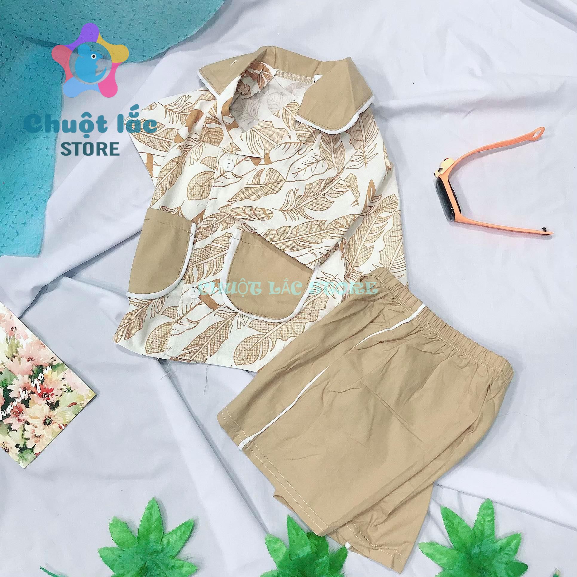 Bộ quần áo bé trai kiểu pijama cho bé từ 7kg đến 20kg