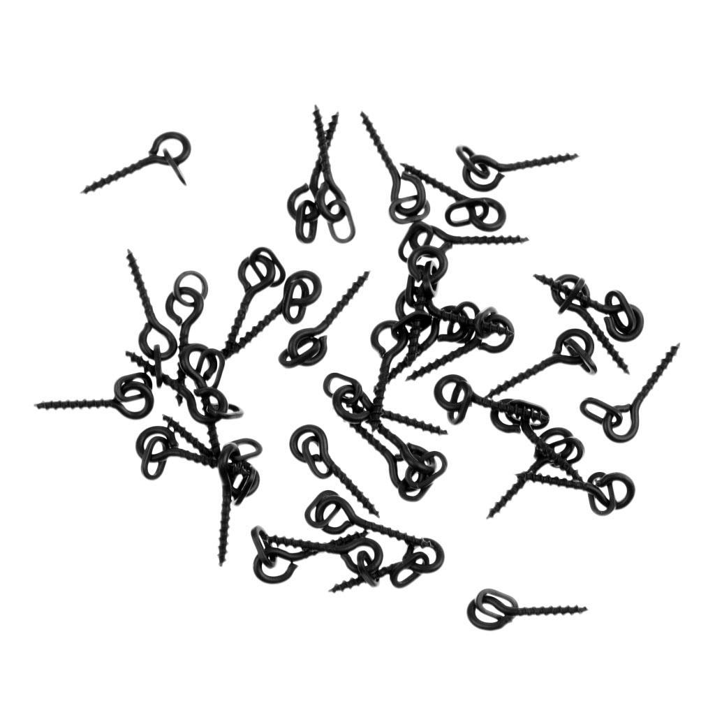 40Pcs/Pack Boilies Ring Bait Screw Peg Terminal Tackle for Carp Fishing 13mm