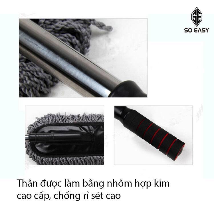 Bộ Chổi Lau Xe Sợi Dầu Cỡ Lớn - Chổi Đa Năng Lau Bụi Kiêm Rửa Xe Ô Tô
