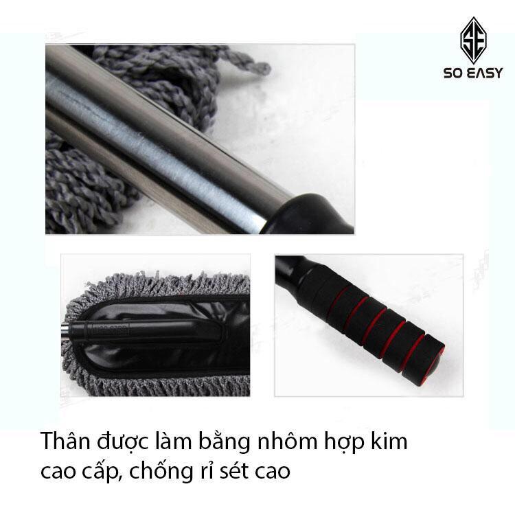 Bộ Chổi Lau Xe Sợi Dầu Cỡ Lớn - Chổi Đa Năng Lau Bụi Kiêm Rửa Xe Ô Tô (Kèm Video Thực Tế Sản Phẩm)