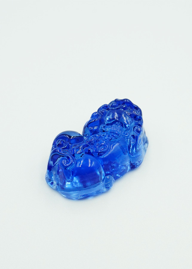 Mặt dây Tỳ Hưu đá Topaz xanh dương Tài Lộc - mạng Thủy