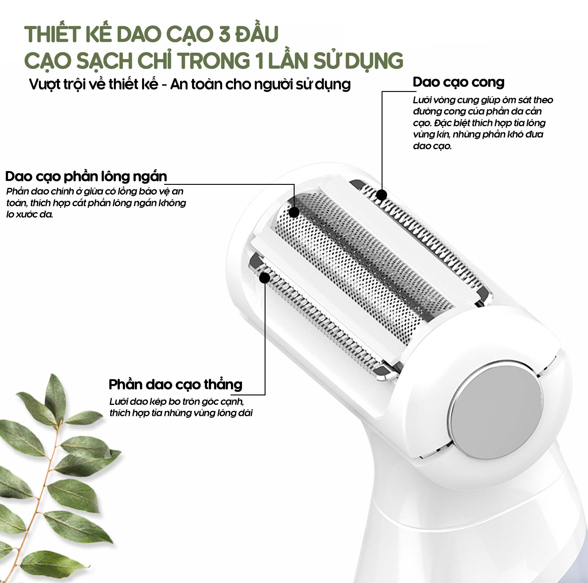 Máy cạo râu khô và ướt - Hàng Chính Hãng