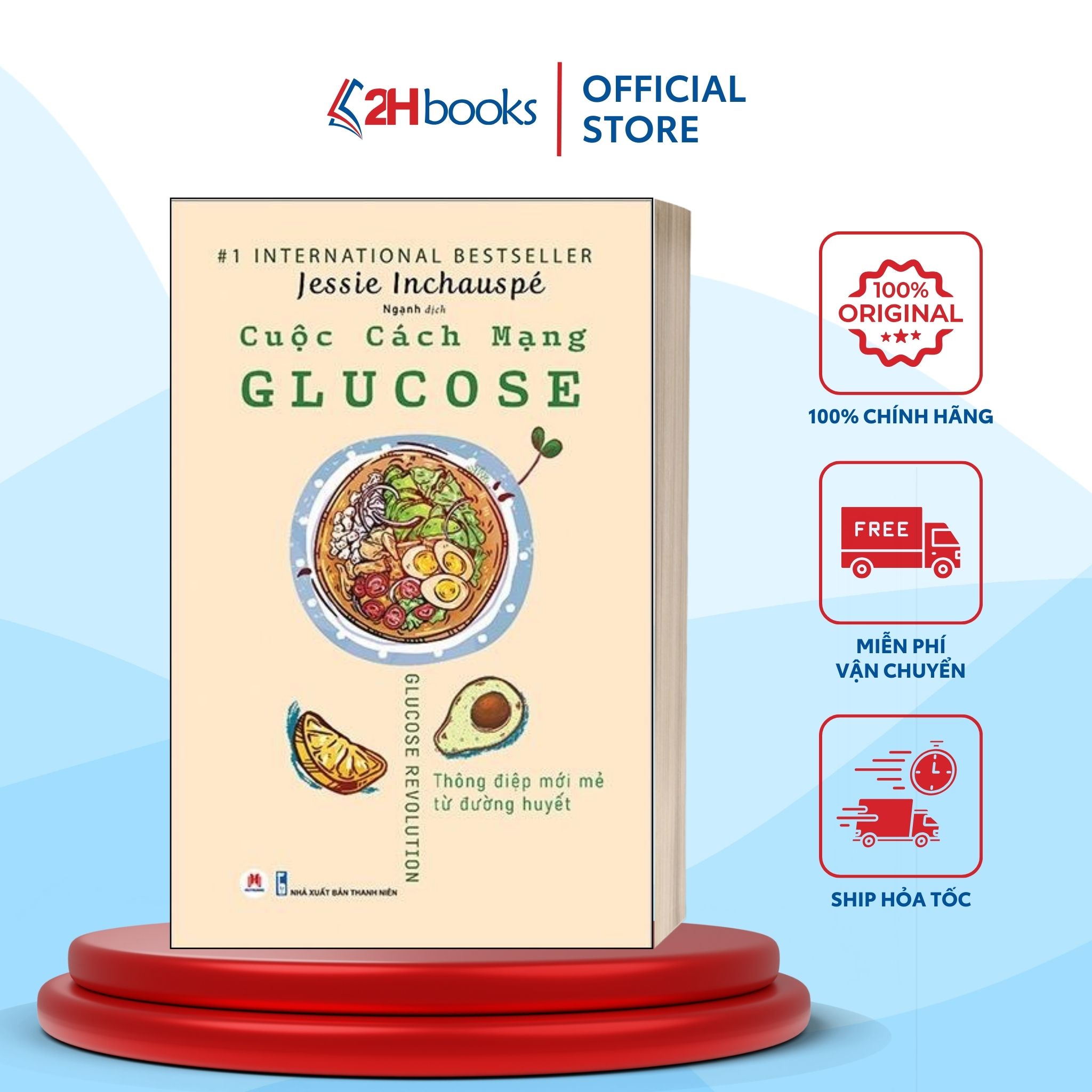 Sách -  Cuộc Cách Mạng Glucose - Sách Chăm sóc sức khoẻ 2H Books