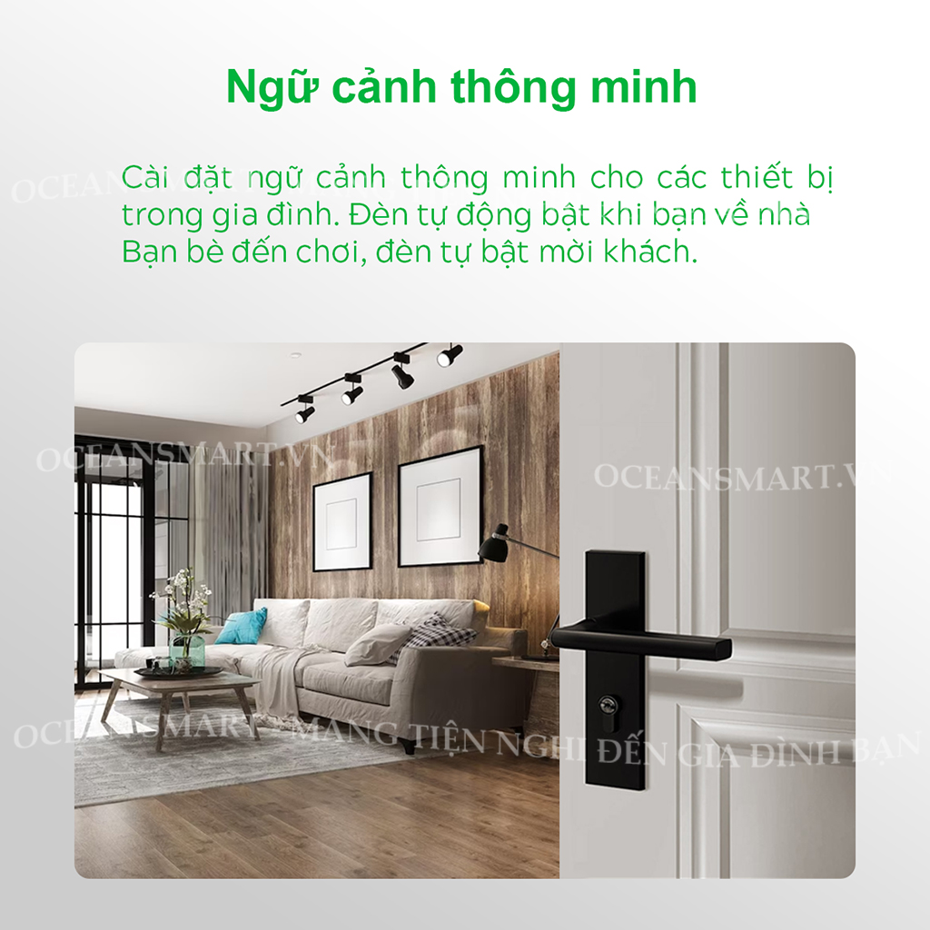 Công Tắc Thông Minh Wifi Hunonic, Công Tắc Điều Khiển Từ Xa Qua Điện Thoại Hình Vuông - HNSV