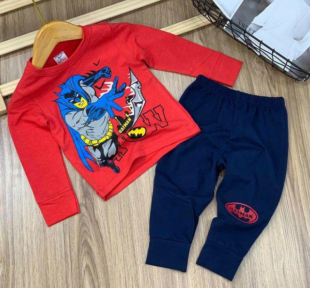 Bộ dài cotton 4c bé trai - Đồ bộ trẻ em