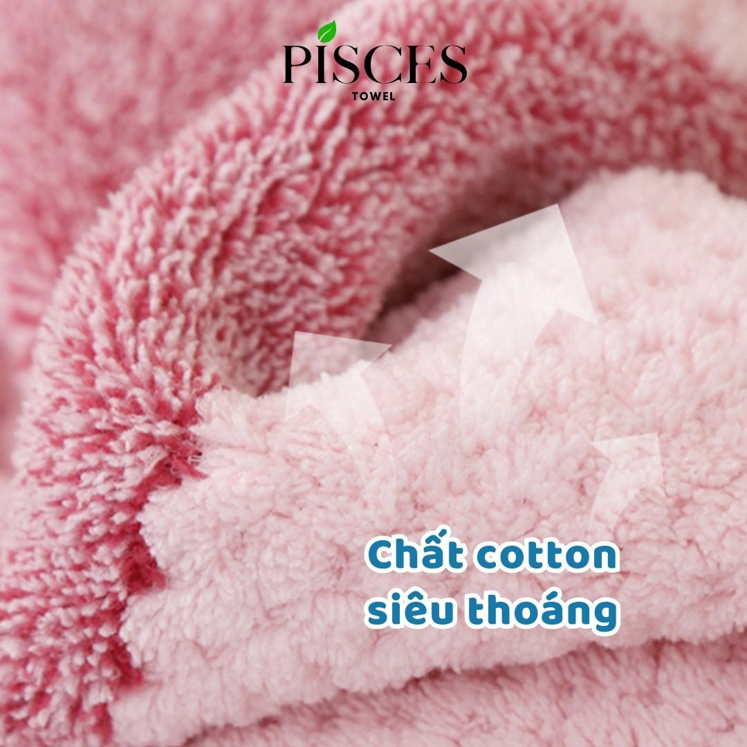 Khăn Mặt Làm Quà Tặng PISCES TOWEL 30x40cm Cotton Mềm Mại, Khăn Spa Yoga Gym Thể Thao Hút Mồ Hôi
