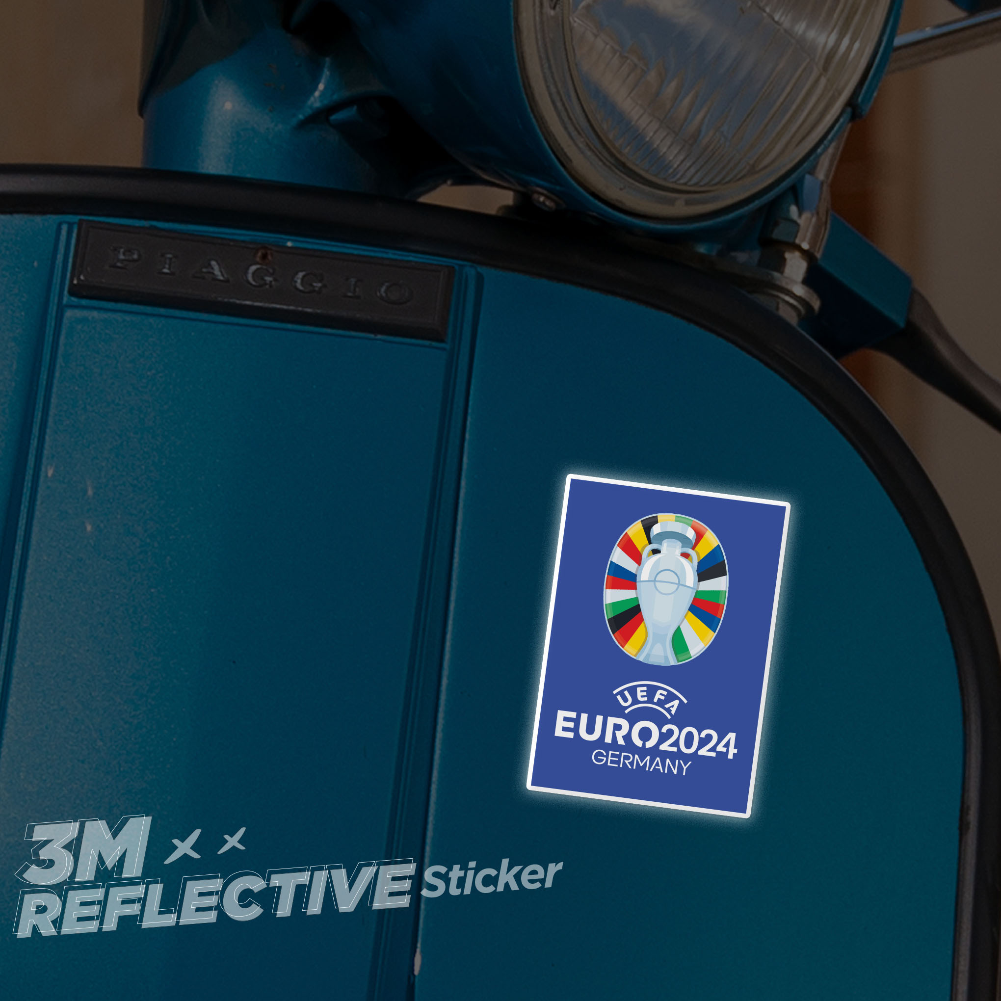 EURO 2024 GERMANY 3M - Reflective Sticker Die-cut Hình dán phản quang thương hiệu STICKER FACTORY