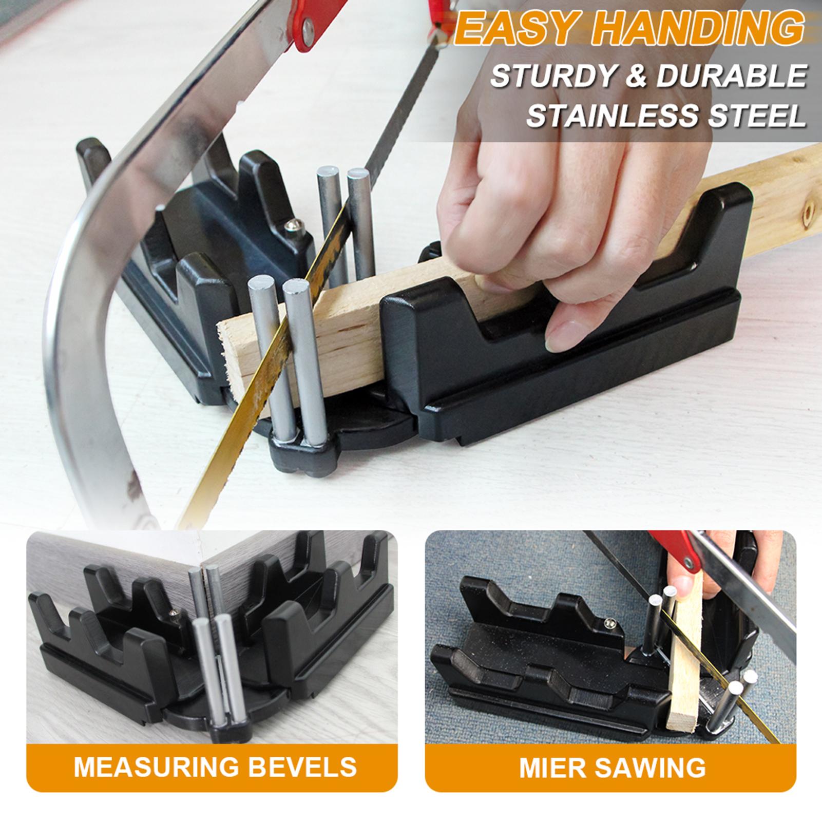 Dụng Cụ Cắt Đo 2 Trong 1, Đo Và Cưa Góc Mitre Cho Thợ Mộc, Thợ Sửa Ống Nước, Công Cụ & Cải Tiến Nhà Cửa