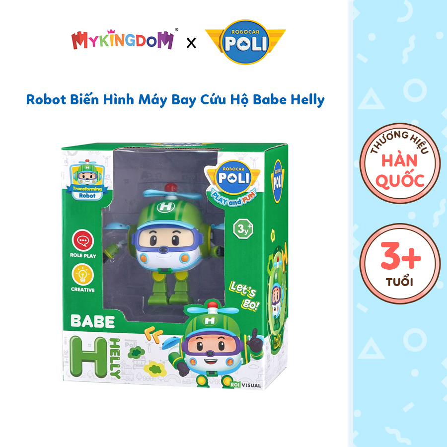 Đồ Chơi Robot Biến Hình Máy Bay Cứu Hộ Babe Helly ROBOCAR POLI ZR918