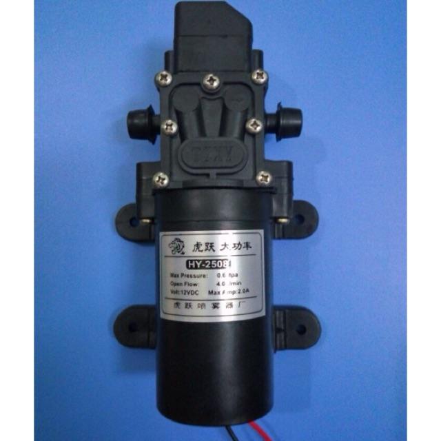 Bơm mini 12V rửa xe phun sương tăng áp máy giặt nóng lạnh