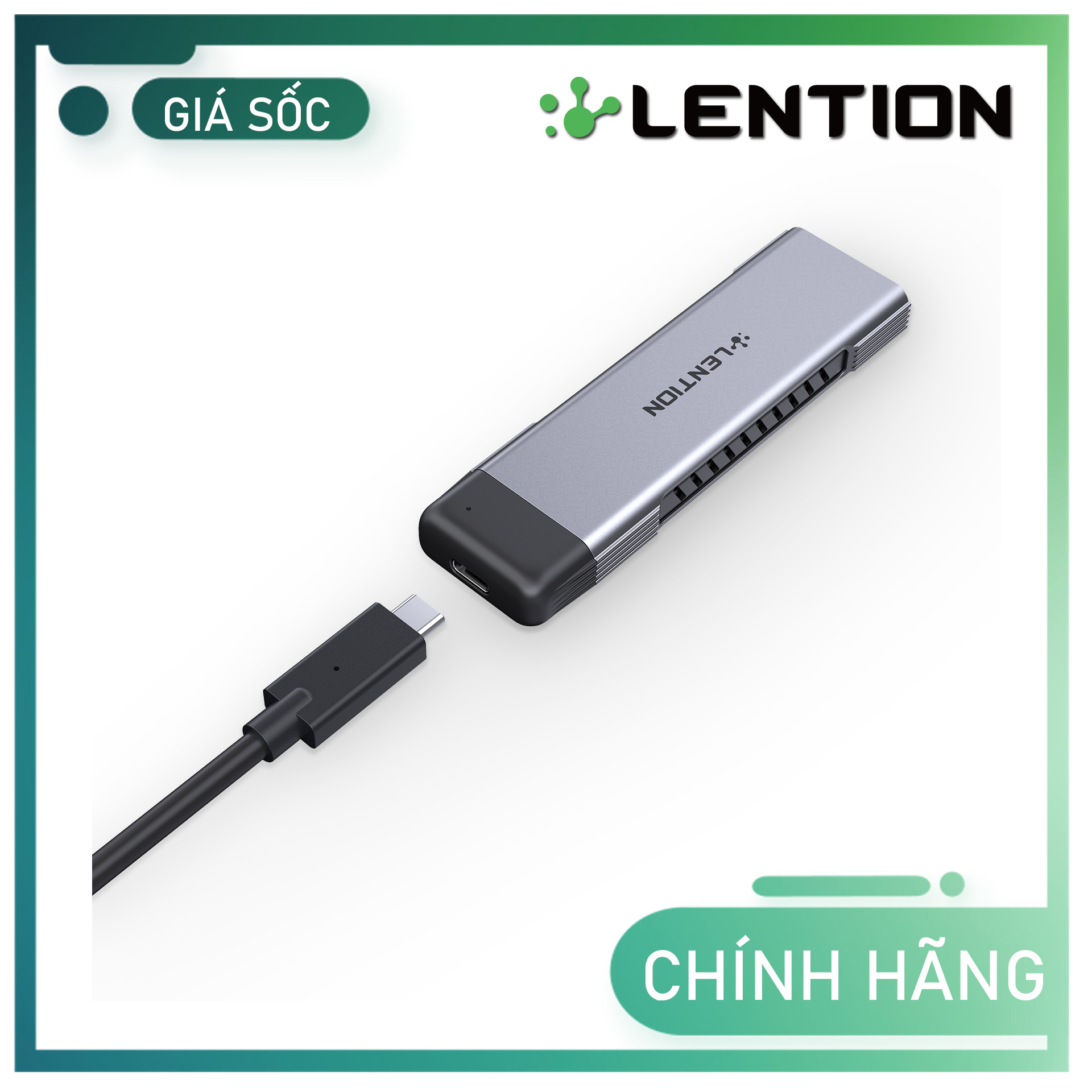 Box ổ cứng SSD M2 NVMe 0.15m Lention C9Elite Hàng Chính Hãng