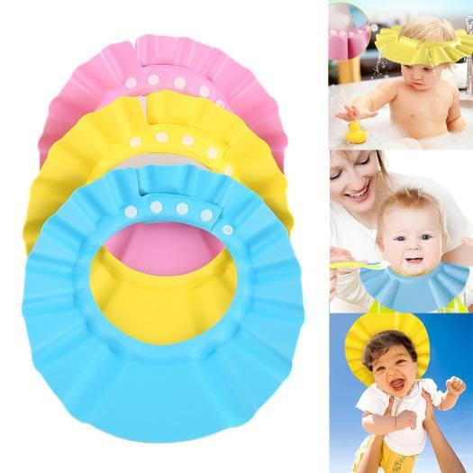 MŨ TẮM CHẮN NƯỚC AN TOÀN CHO BÉ KHI TẮM CÓ THỂ TÙY CHỈNH KÍCH THƯỚC