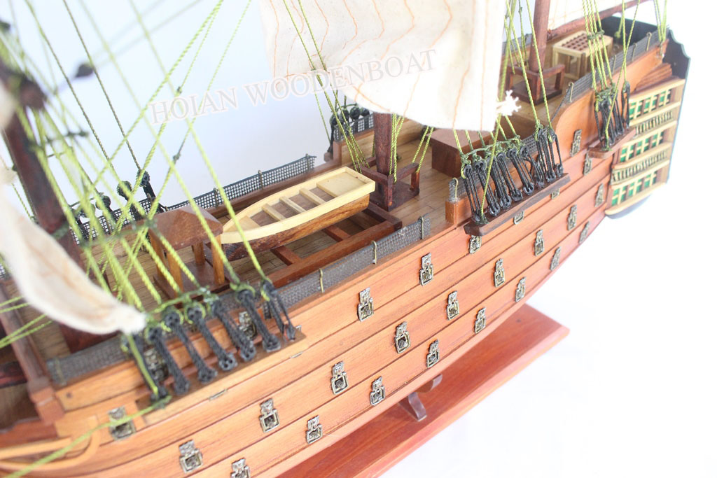 Mô hình thuyền buồm gỗ HMS Victory 50cm - wooden ship