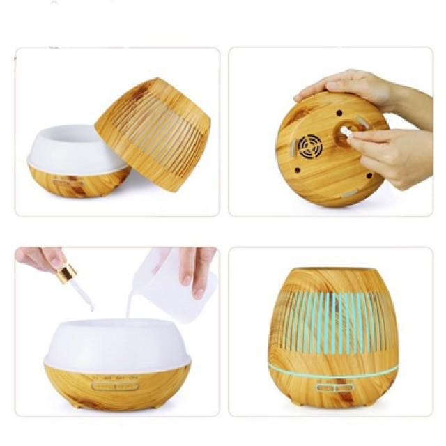 Máy khuếch tán tinh dầu - máy xông tinh dầu LỒNG ĐÈN 400ML -