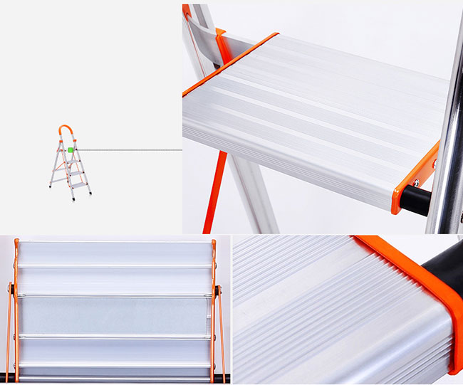 Thang ghế INOX gia đình 7 bậc - 2,39m