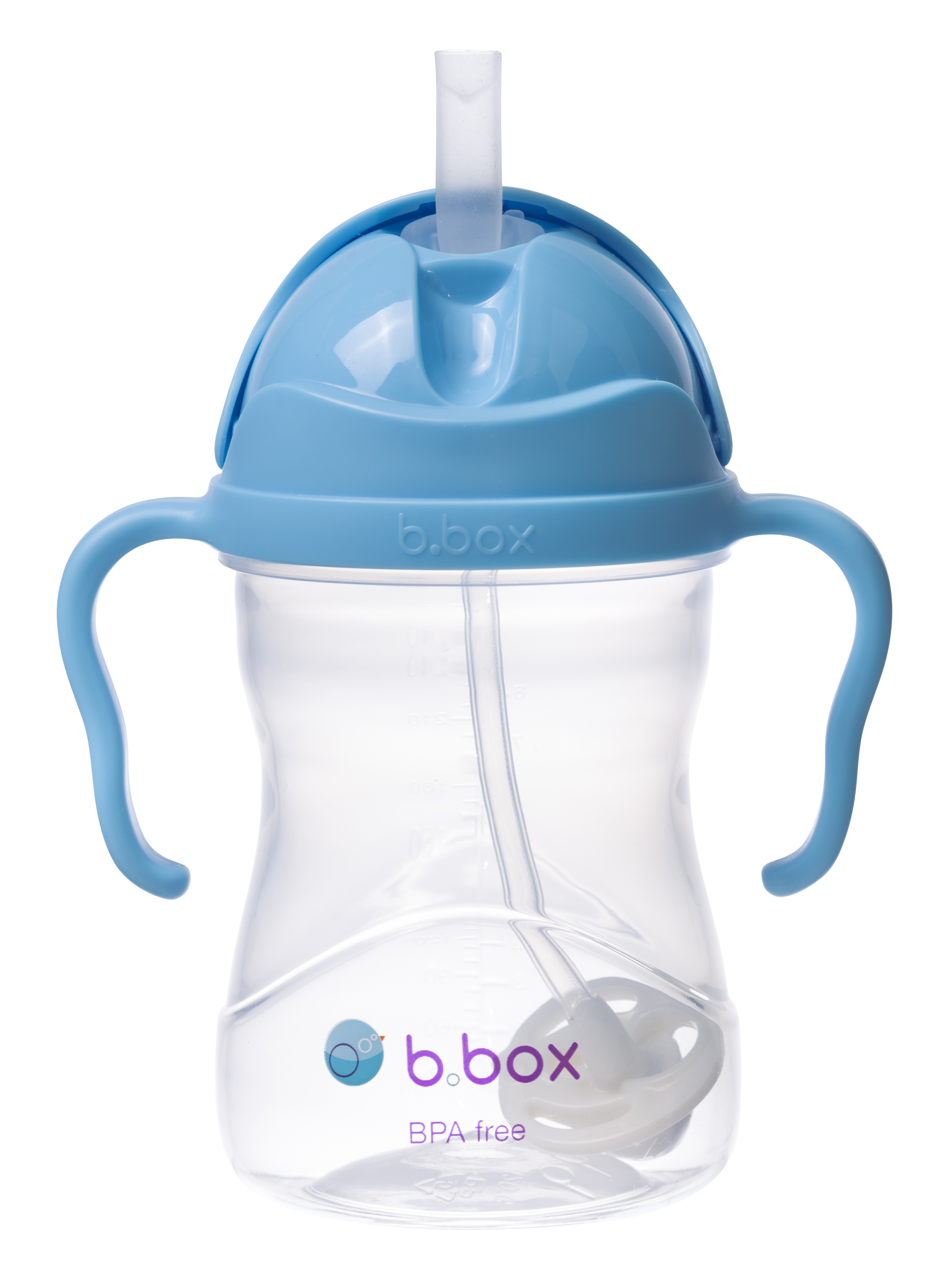 B.box Bình nước 360 độ cho bé tập uống nước 240ml - Xanh Biển