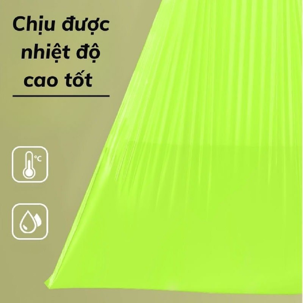 Túi Rác Có Dây Rút, Túi Đựng Rác Ngải Cứu Kháng Khuẩn, Túi Đựng Rác Xanh Lá, COMBO 3 Cuộn 150 Túi