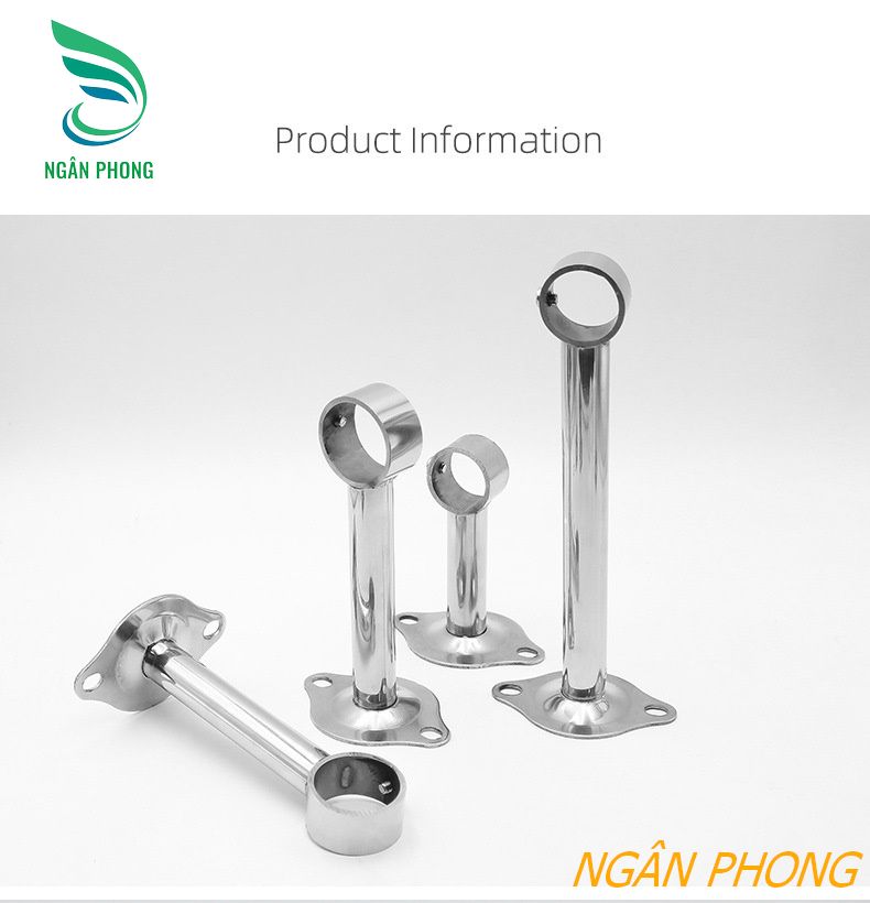 BỘ BÁT ĐỠ INOX TREO RÈM CỬA