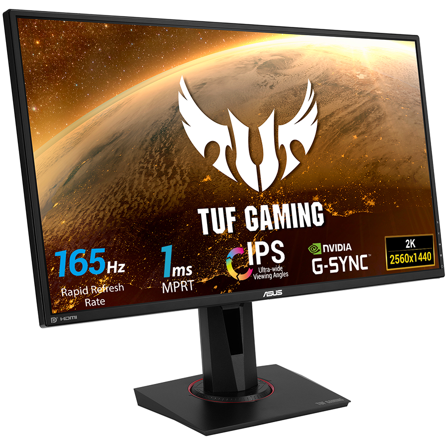 Màn Hình TUF Gaming Asus VG27AQ 27 inch WQHD (2560 x 1440) 1ms (MPRT) 165Hz IPS G-Sync Stereo Speakers 2W x 2 - Hàng Chính Hãng