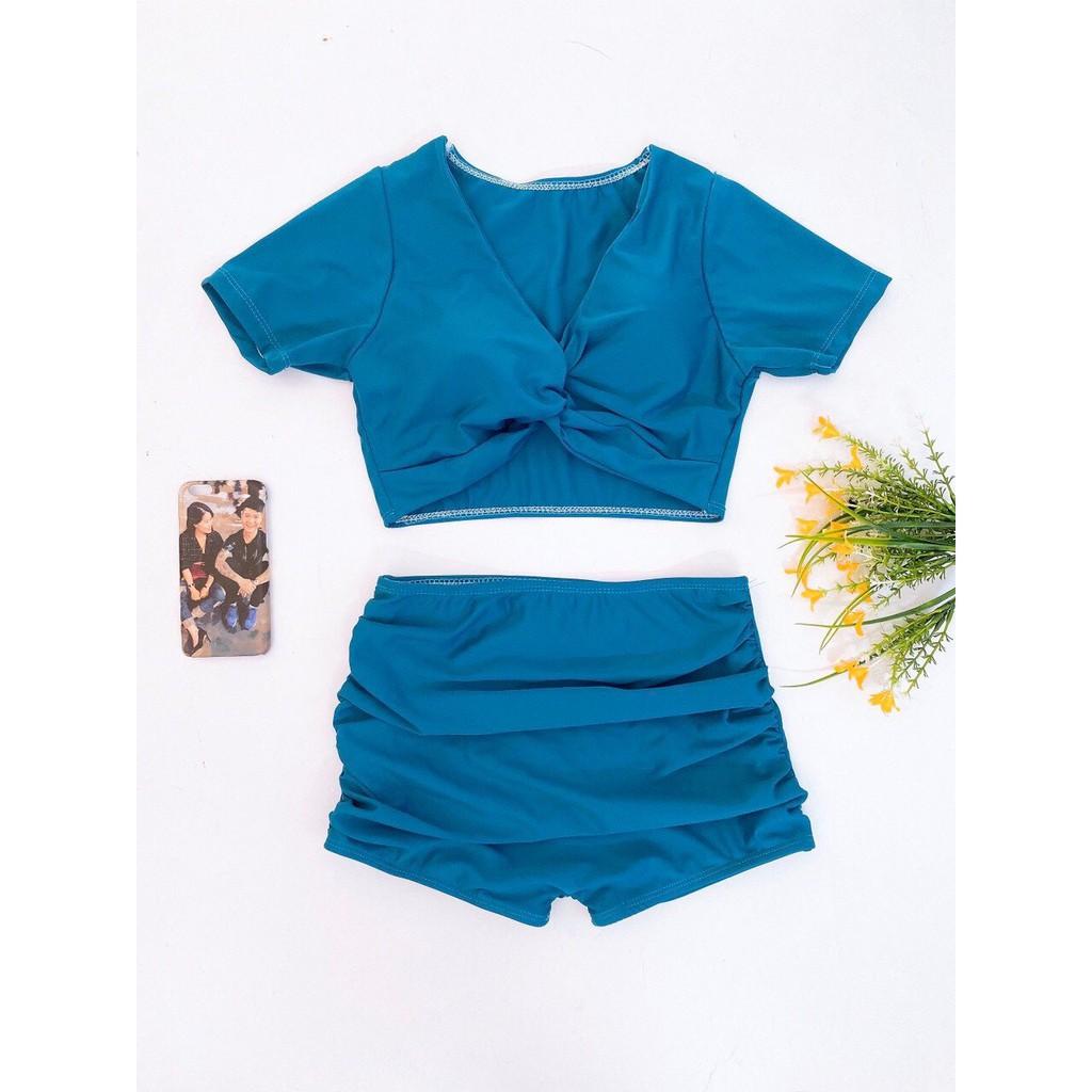 Bikini, Đồ Bơi Đi Biển Hai Mảnh Xoắn Ngực Nhiều Màu ODERI HM-005
