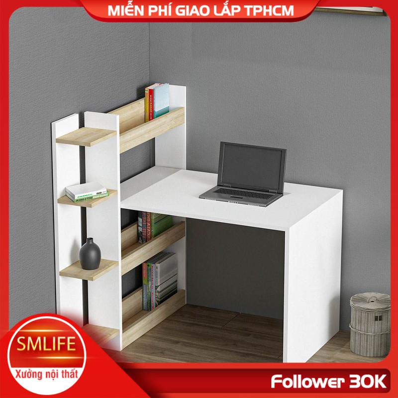 Bàn làm việc, bàn học gỗ hiện đại SMLIFE Danin | Gỗ MDF dày 17mm chống ẩm | D100xR90xC120cm