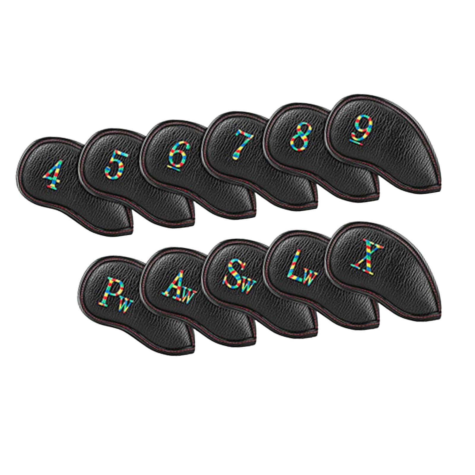 11x Golf Iron Headcover Supplies Gift Durable Club Head Cover for Beginner