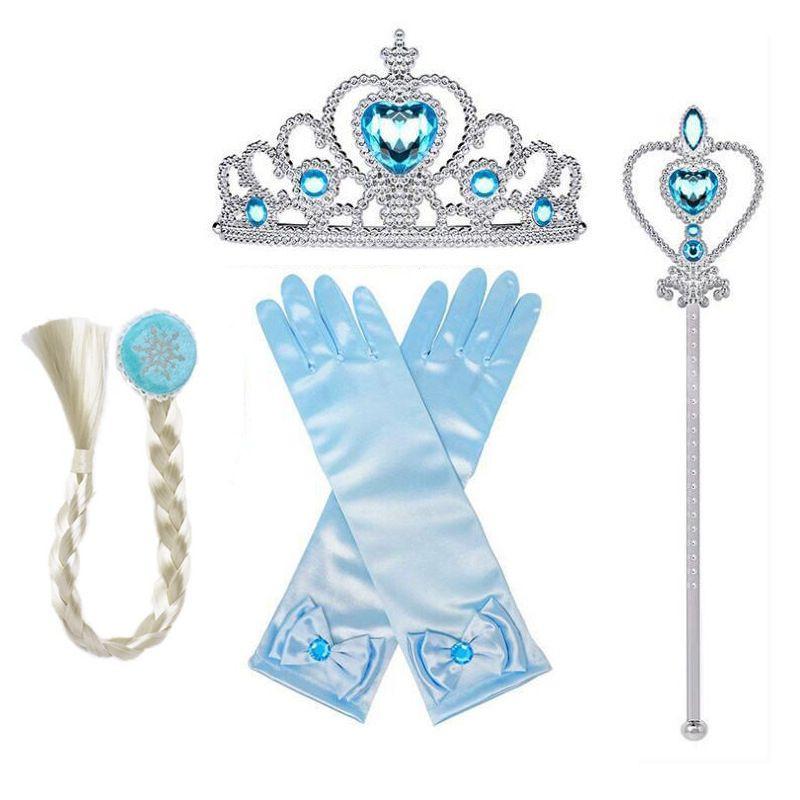 (Có Sẵn) Trang phục Nữ Hoàng Băng Giá Frozen dành cho bé gái, bộ váy đầm hoá trang công chúa Elsa cực kỳ xinh xắn