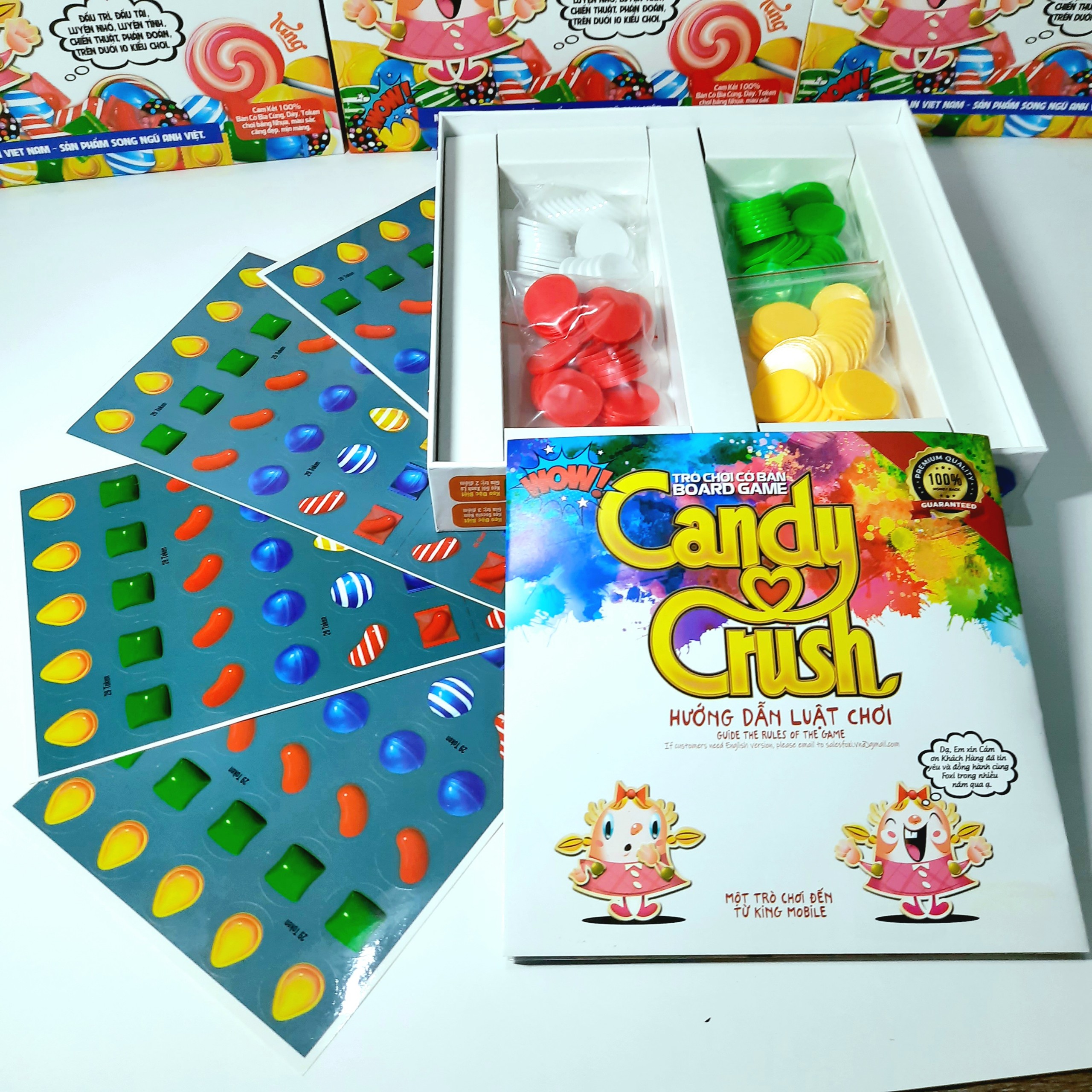 Board game-Candy Crush Foxi-đồ chơi phát triển tư duy-tăng trí nhớ-dễ chơi-vui nhộn