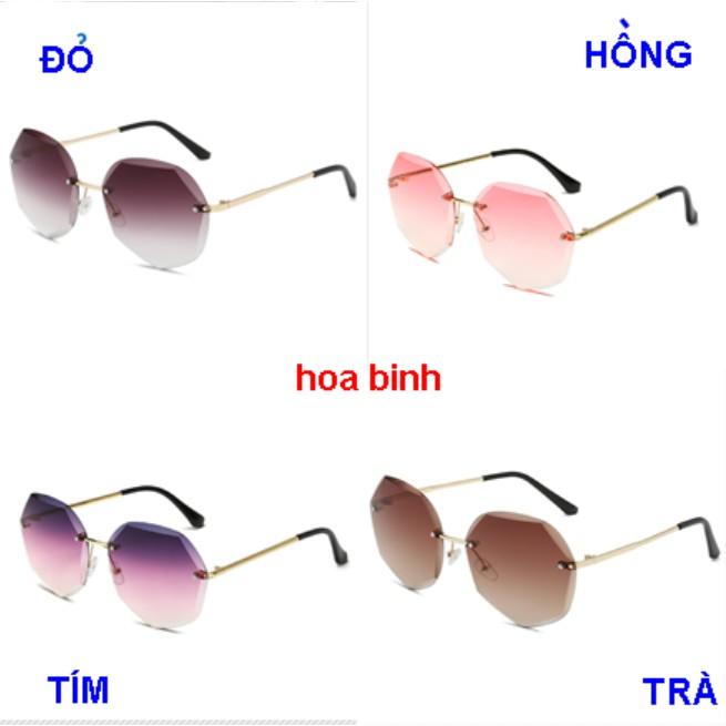 Kính lục giác hình ốc siêu đẹp chống tia Uv (tím nhạt)