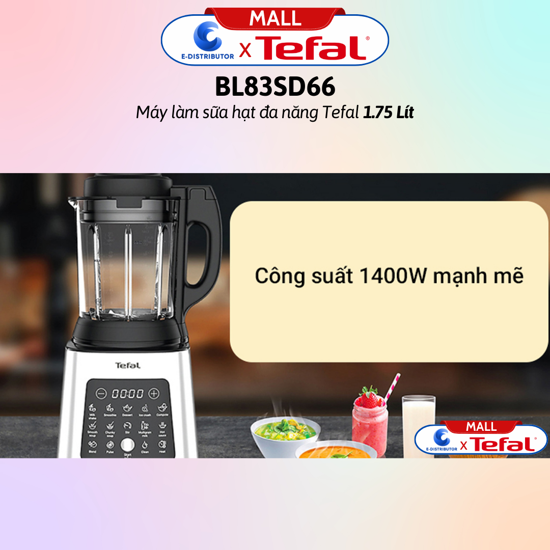 Máy làm sữa hạt đa năng Tefal BL83SD66 - Hàng Chính Hãng - Bảo Hành 12 Tháng