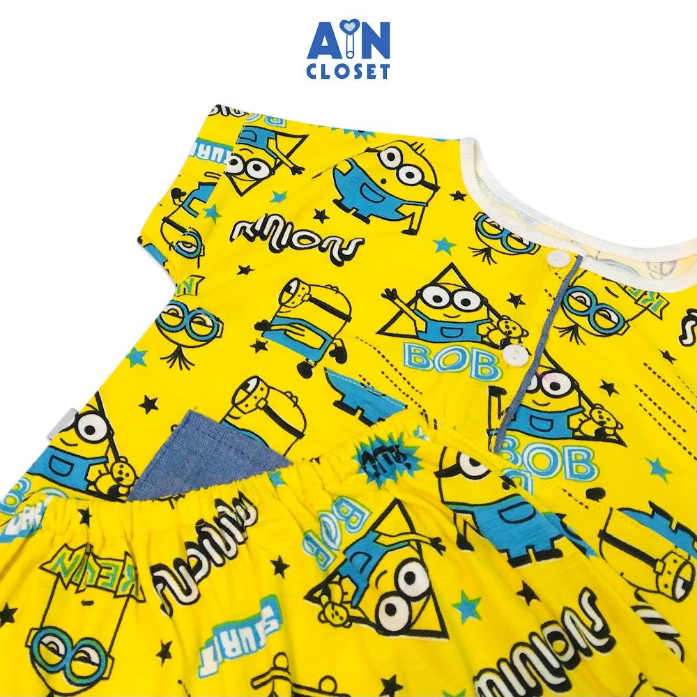 Bộ quần áo ngắn unisex họa tiết Minions thun cotton - AICDBTJ9XQ5U - AIN Closet