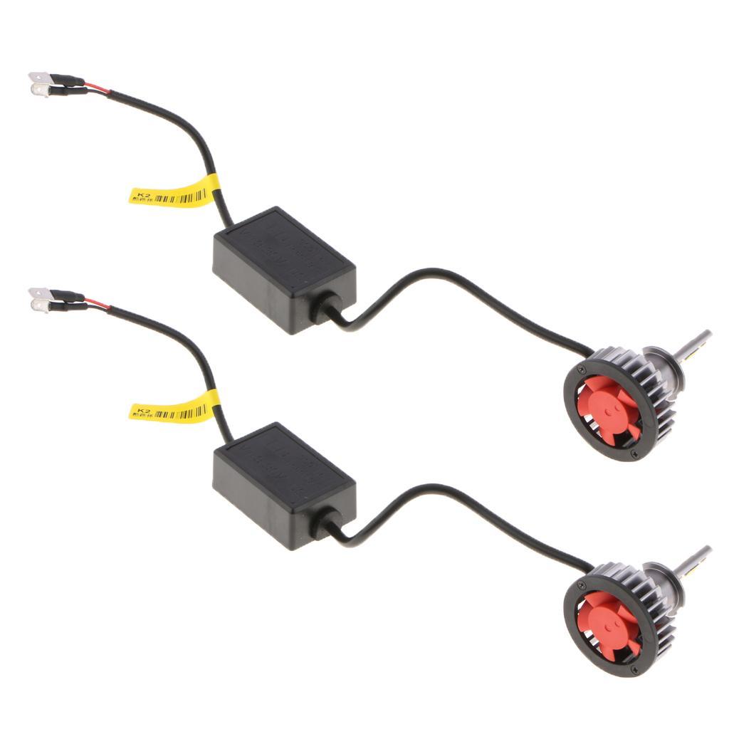 2X H3 3-color 6000K 3000K 4300K MINI LED Headlight Replacement Conversion Kit