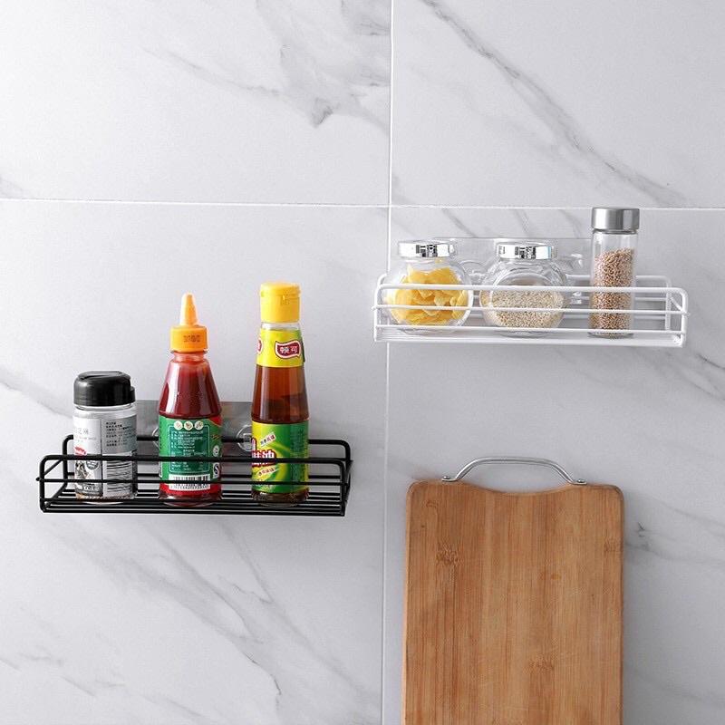 Kệ Nhà Tắm Hình Chữ Nhật , Kệ Sắt Dán Tường Cao Cấp Không Rỉ Siêu Chắc