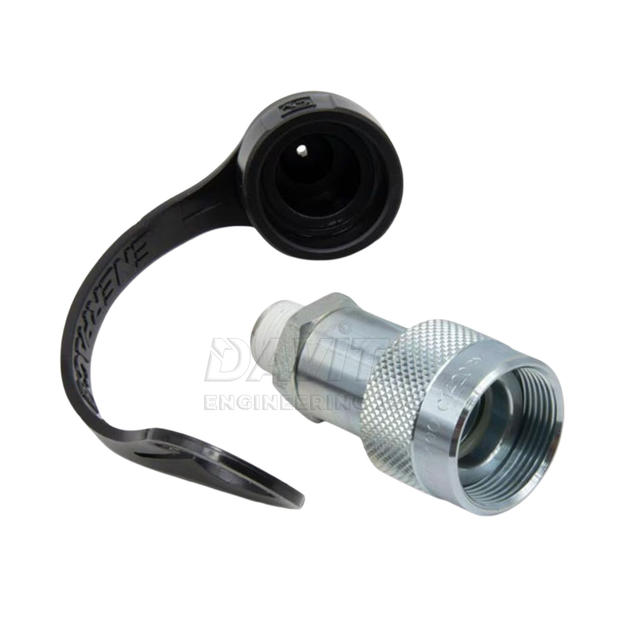 CR400 Nửa khớp nối nhanh Enerpac đường dầu thủy lực áp tối đa 700bar, 1 đầu Cái (Female half) để nối với CH604, 1 đầu ren trong 3/8" NPTF Female