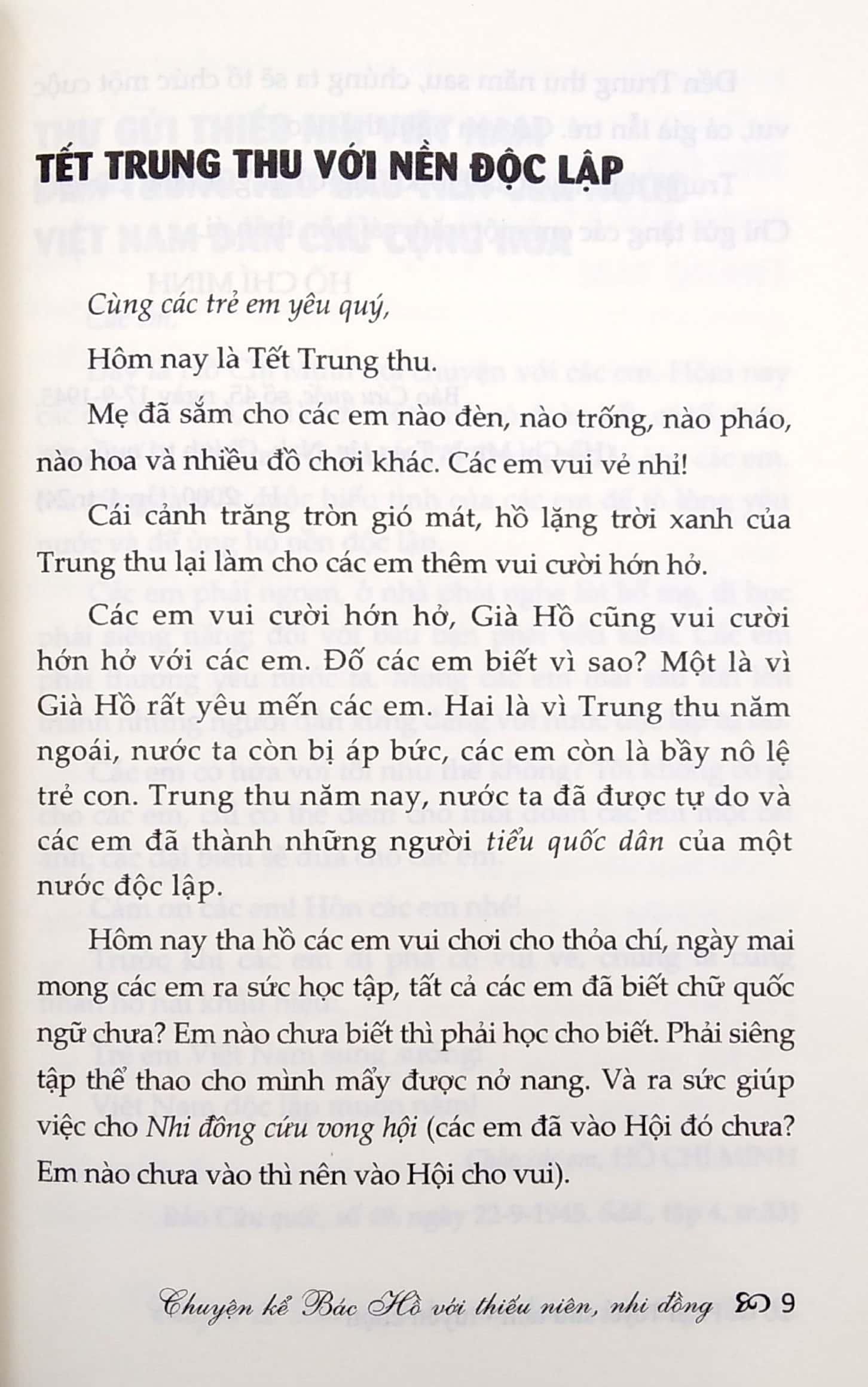 Chuyện Kể Bác Hồ Với Thiếu Niên, Nhi Đồng (Tái Bản)