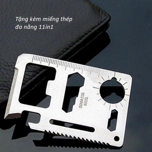 Đèn pin cầm tay đa năng 8in1 - Tặng kèm miếng thép đa năng 11in1